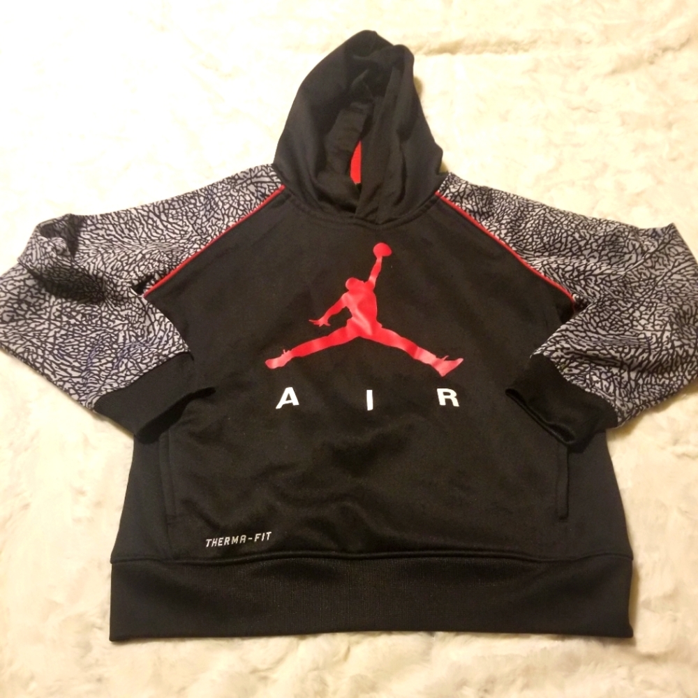 Air Jordan Elephant Print Therma-Fit Boy’s Hoodie Size 6-7